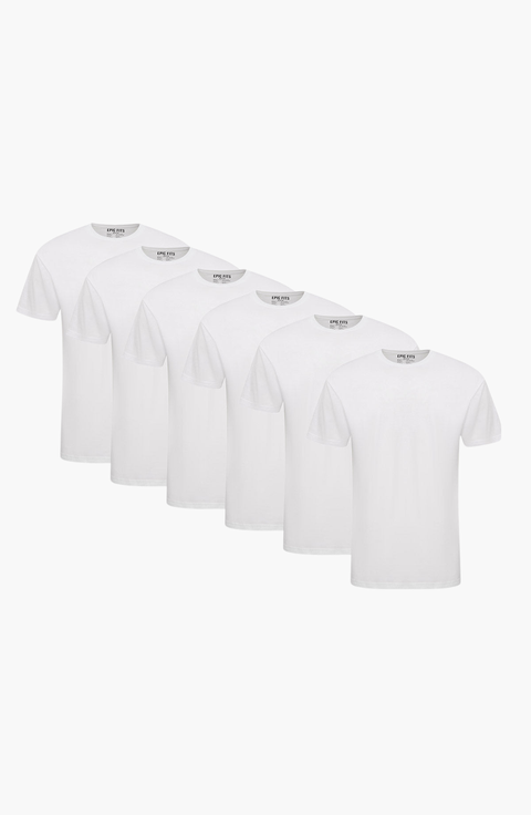 Crew Neck 6-Pack T-Shirts