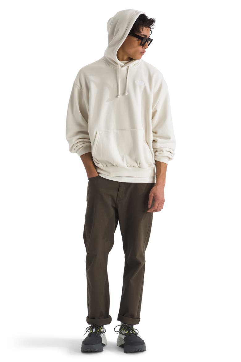 Evolution Simple Dome Oversize Cotton Blend Hoodie, Alternate, color, WHITE DUNE