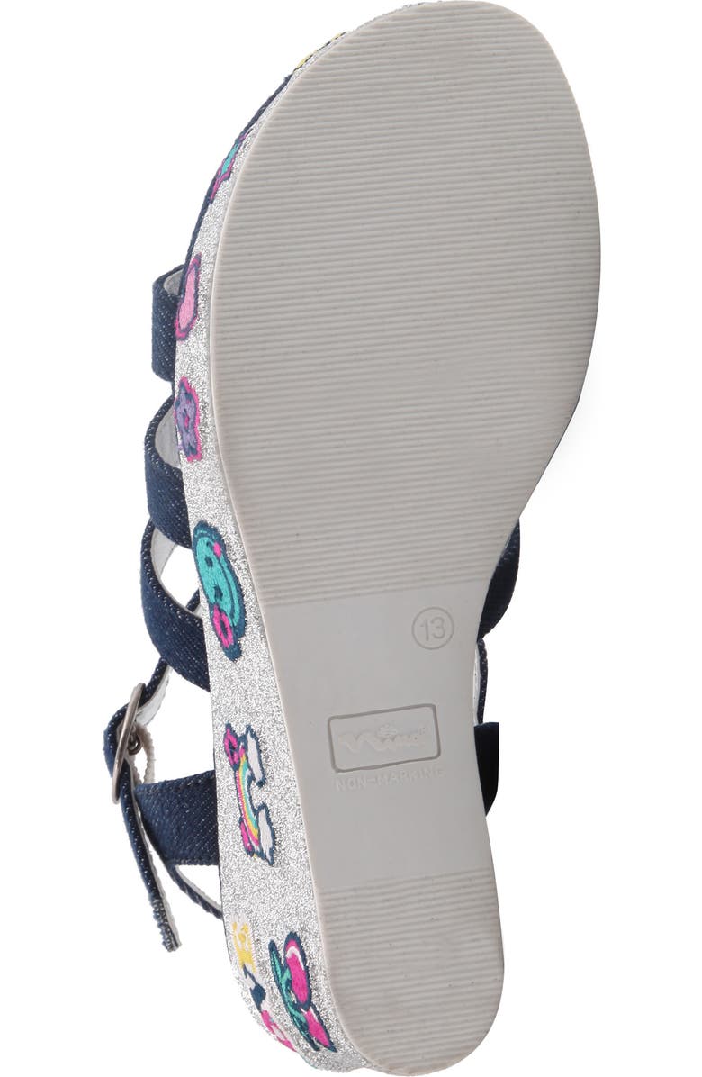 Nina Bubbles Emoji Platform Sandal, Alternate, color,