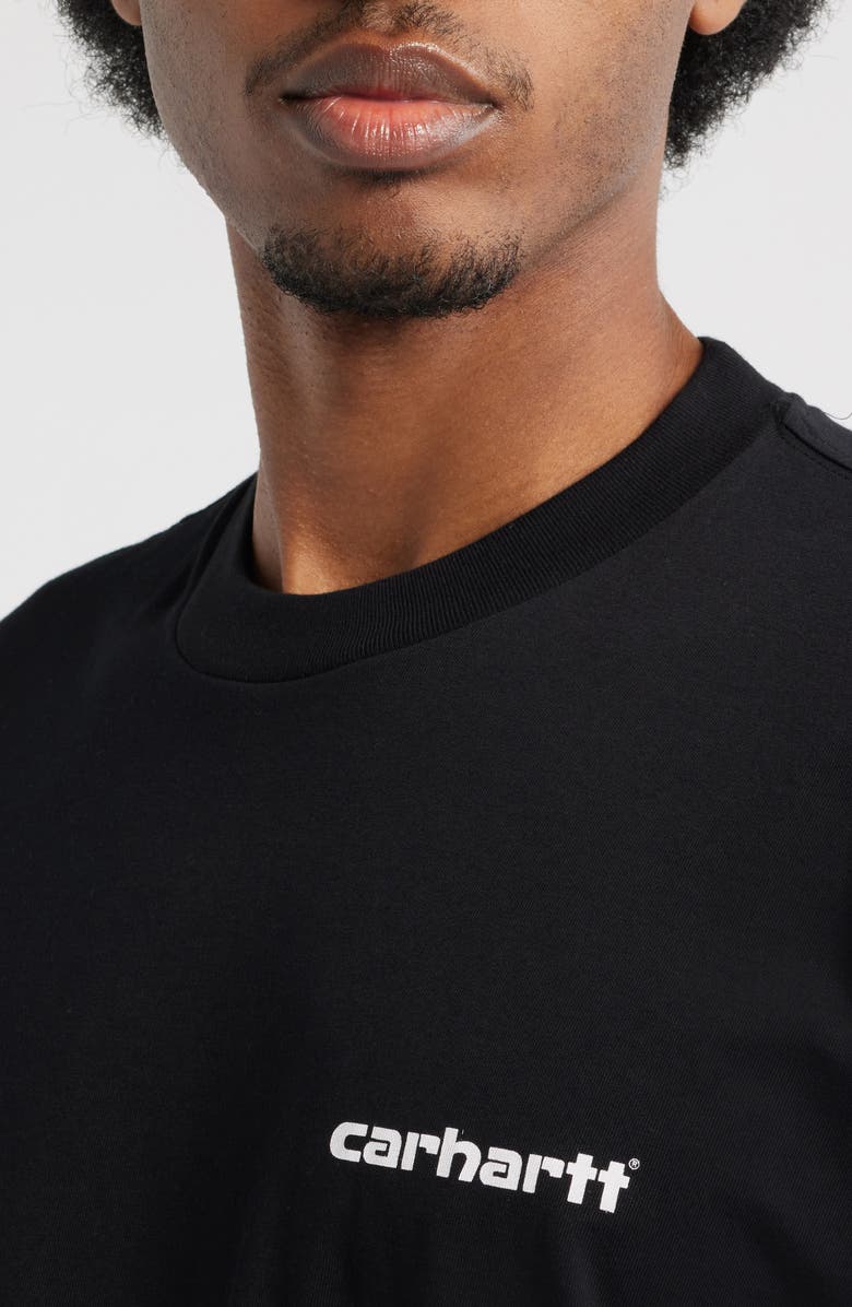 Carhartt Work In Progress Archive Lines Organic Cotton Graphic T-Shirt, Alternate, color, Black