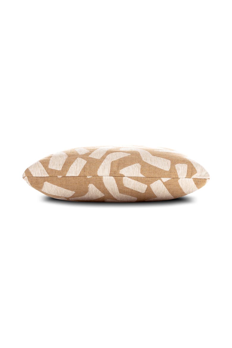 Fascination Caramel Chenille Indoor & Outdoor Woven Accent Pillow, Alternate, color, Caramel