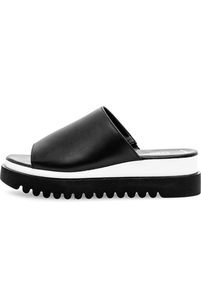 Gabor 44.613 Platform Slide Sandal, Alternate, color, Black