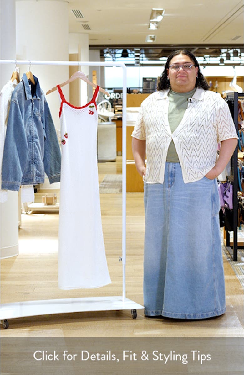 x Styled by COCO! Marcie Embroidered Cotton Midi Dress, sales video thumbnail