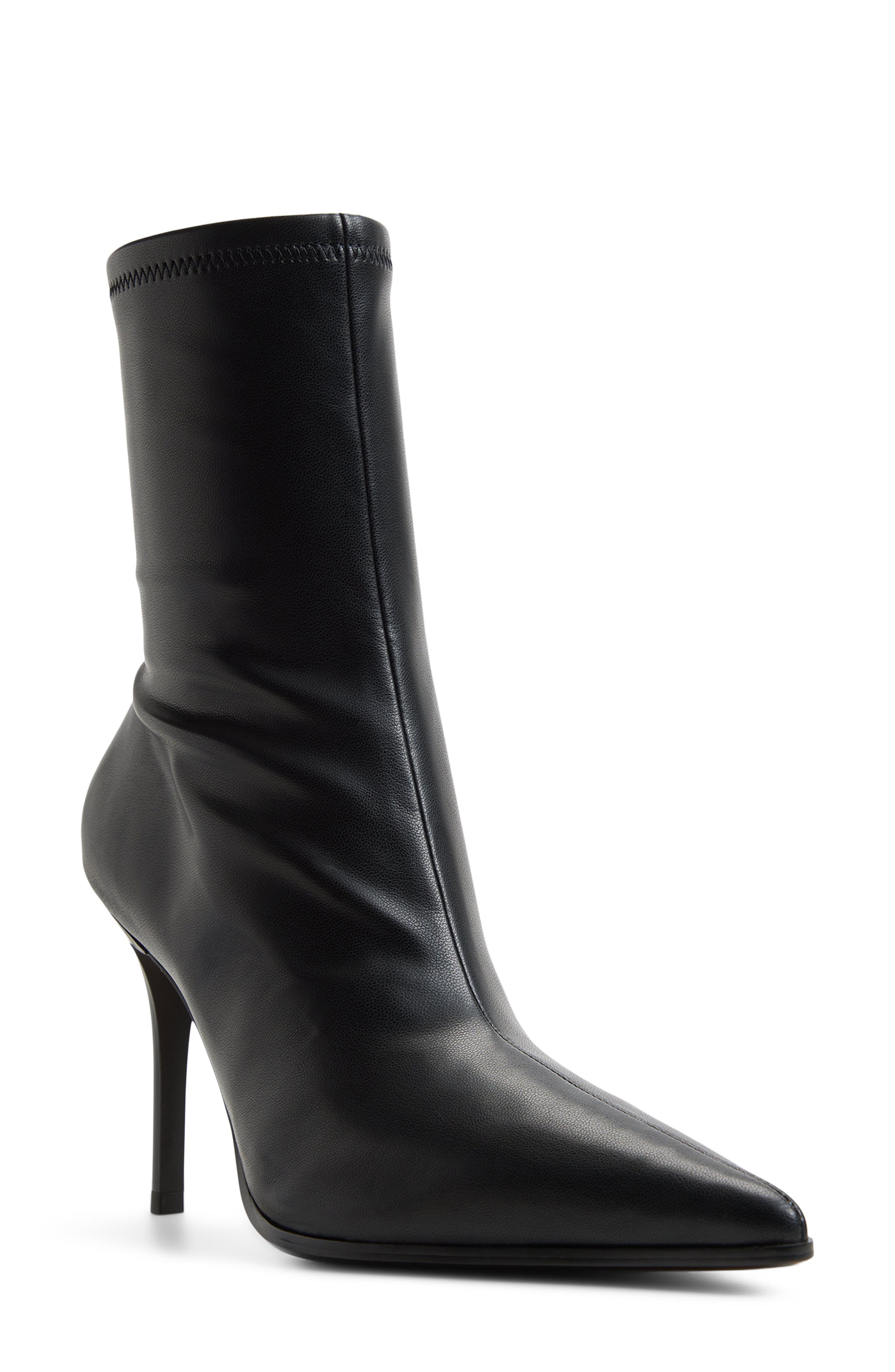 Olilacan Stiletto Bootie, Main, color, BLACK