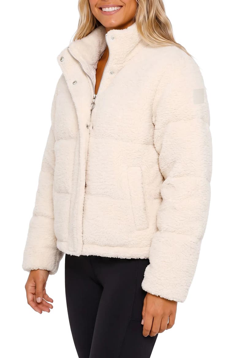 Amelia High Pile Fleece Jacket, Alternate, color, CRM