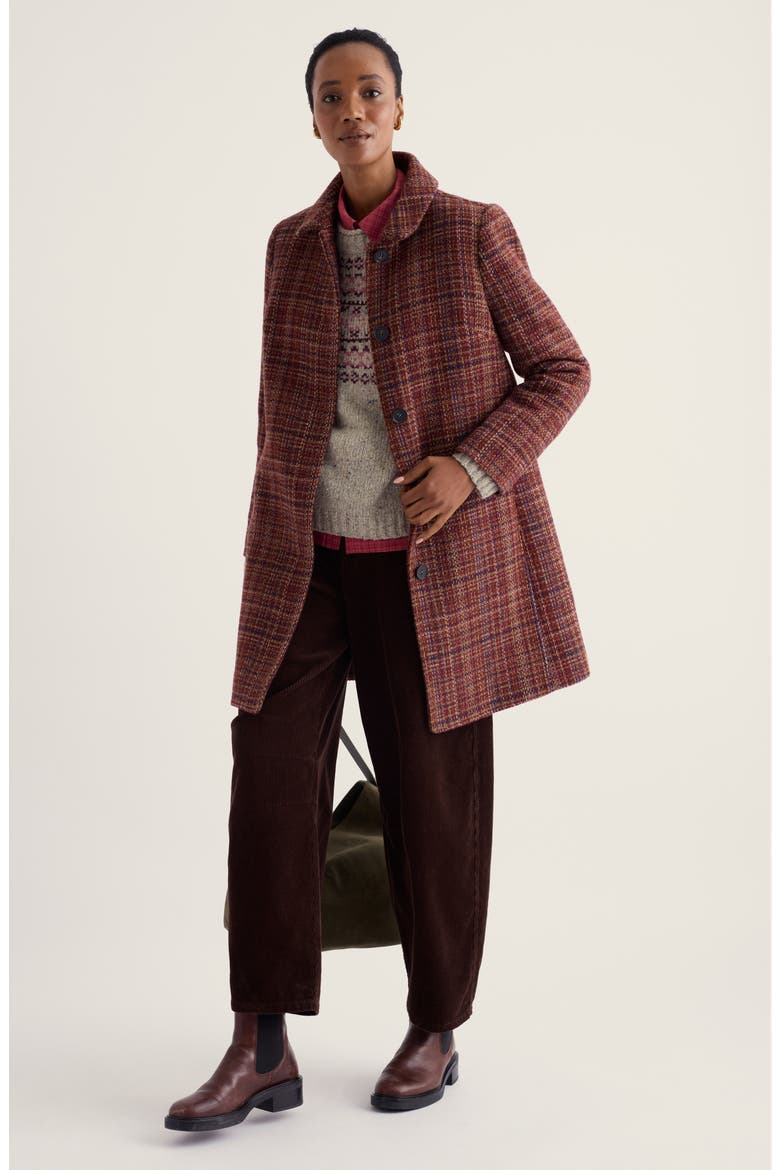 Wood Cabin Twill Coat, Alternate, color, BRUSHMARK MULTI