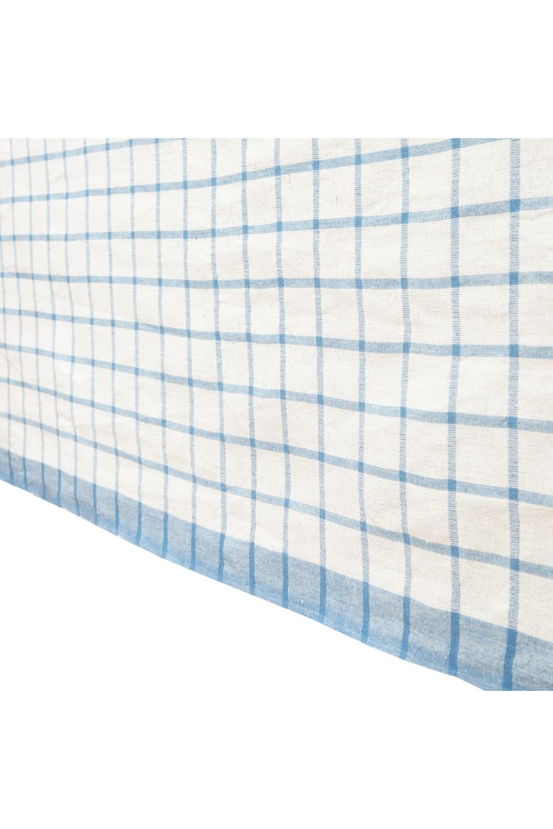 Windowpane Tablecloth, Alternate, color, Blue/Natural 60" x 60"