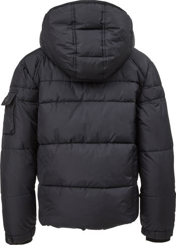 Kids' Matte Downhill Hooded Puffer Jacket