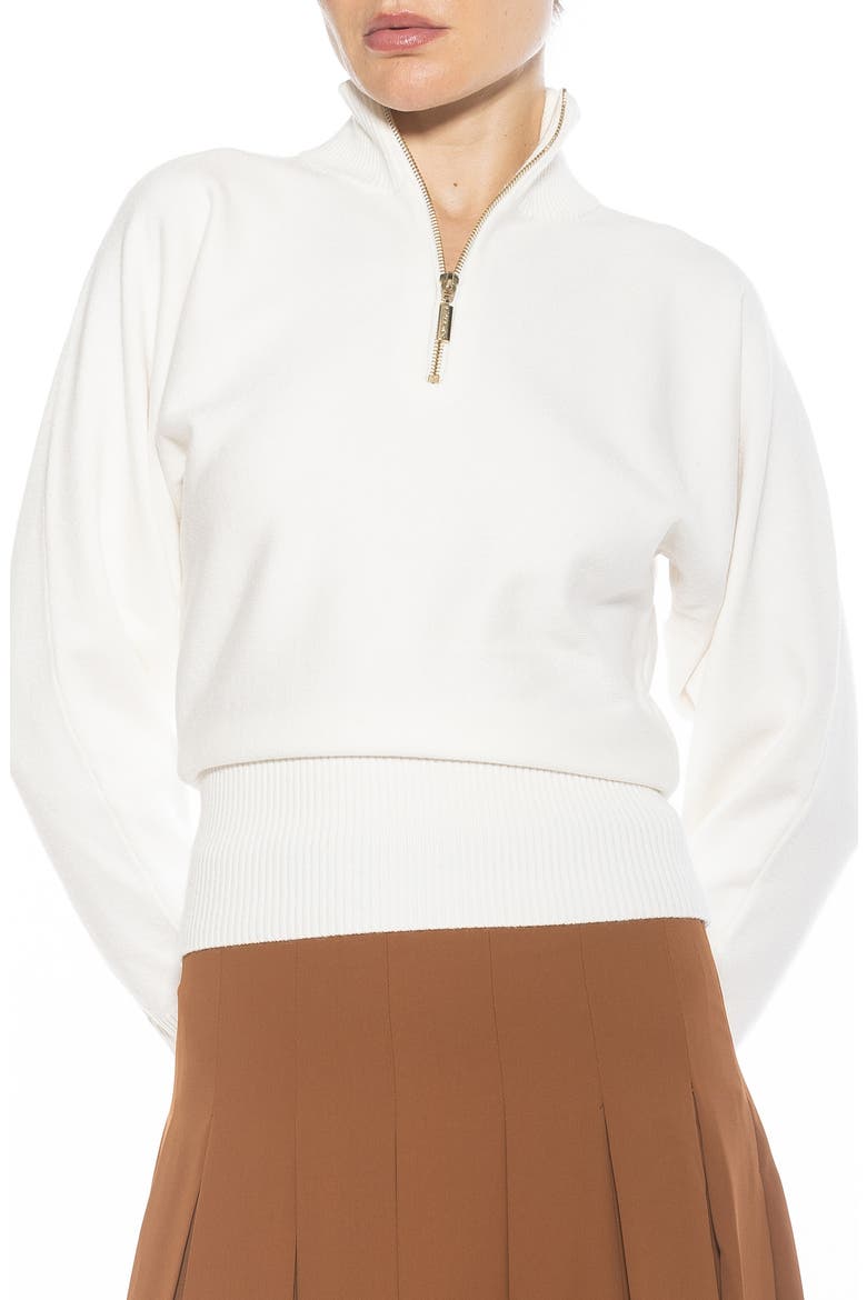 Niko Quarter Zip Sweater, Main, color, IVORY