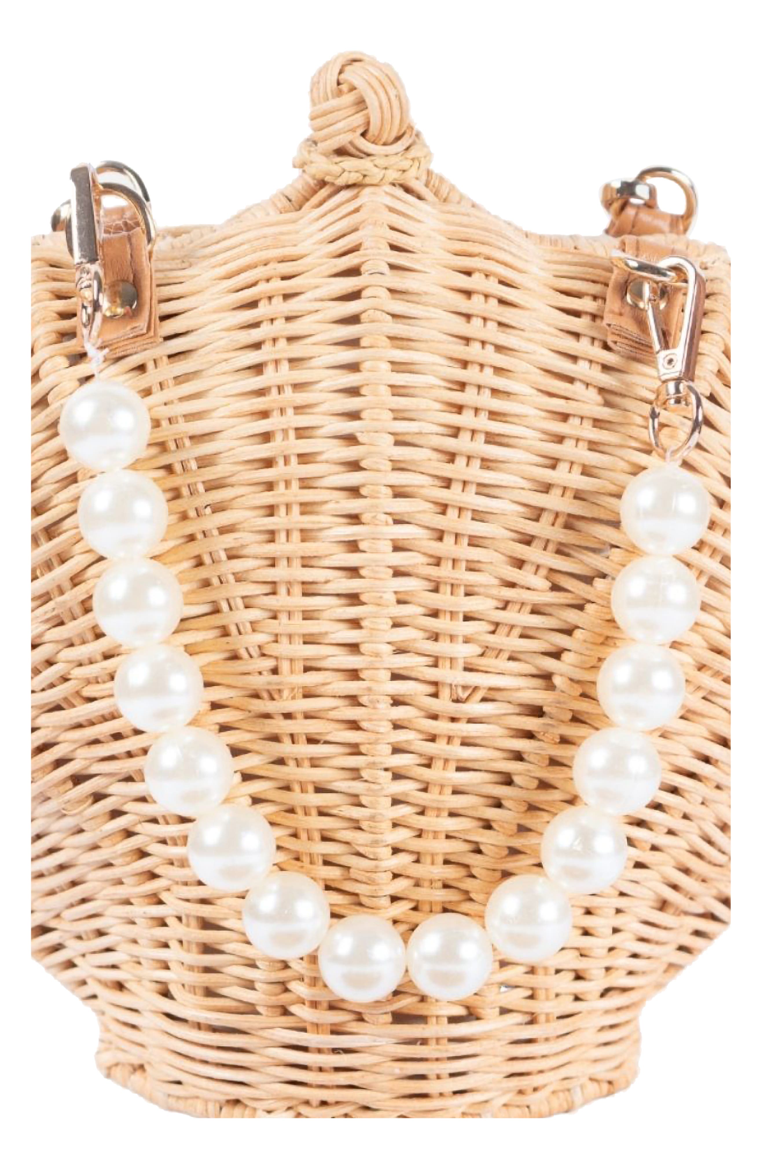 Jelavu Shellie Shell Basket Bag, Alternate, color, Light Natural