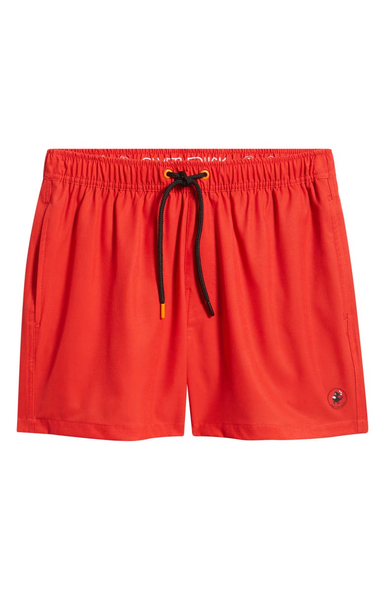 Save The Duck Demna Swim Trunks, Main, color, Jack Red