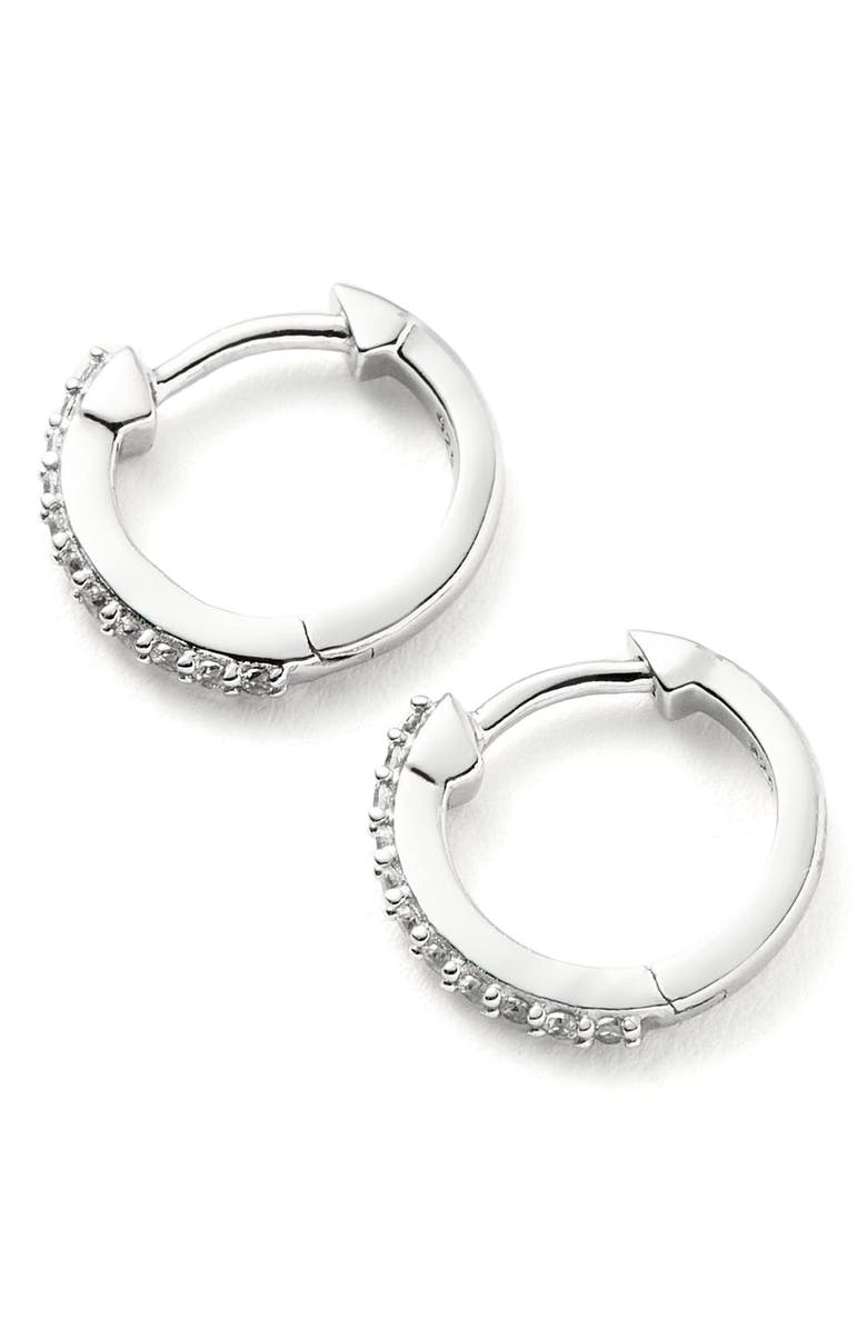 Missoma Pavé Huggie Hoop Earrings, Alternate, color, 