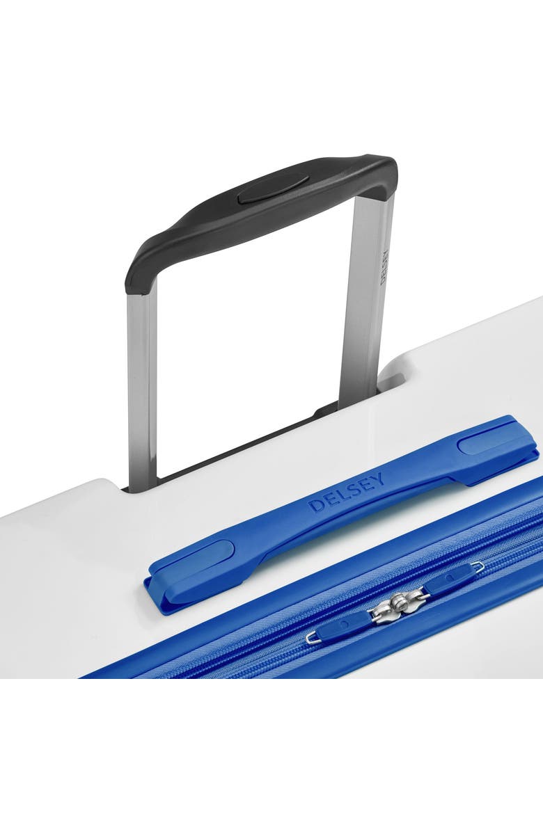 Delsey Paris Christine 3-Piece Hardside Expandable Suitcase Set, Alternate, color, White/Blue