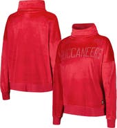DKNY SPORT Women's DKNY Sport  Red Tampa Bay Buccaneers Deliliah Rhinestone Funnel Neck Pullover Sweatshirt