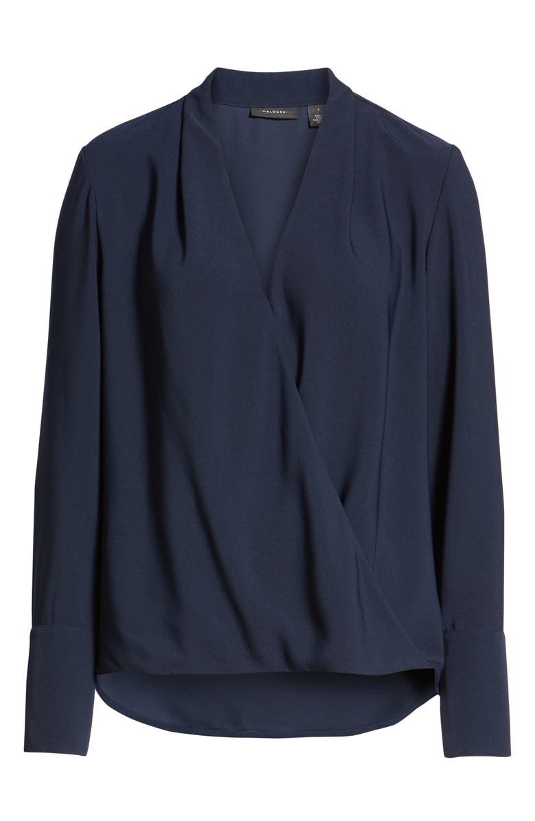 Halogen<sup>®</sup> x Atlantic-Pacific Wrap Blouse, Alternate, color,