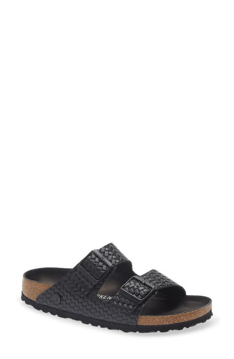 Arizona Woven Embossed Slide Sandal (Women)