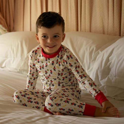 Rachel Riley Nutcracker March Jersey Pajamas In Red