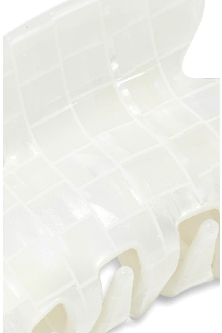 Tiled Pearl Claw Clip, Alternate, color, IVORY