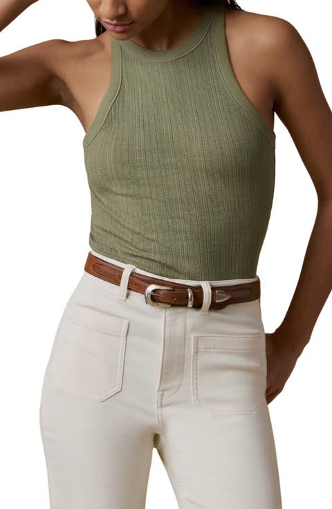 Paradise Pointelle Organic Cotton Tank