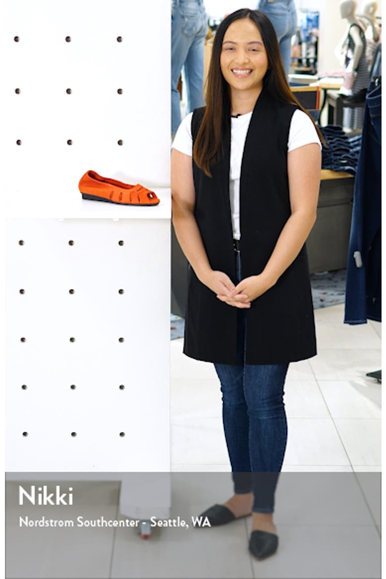 Ninova Peep Toe Flat video