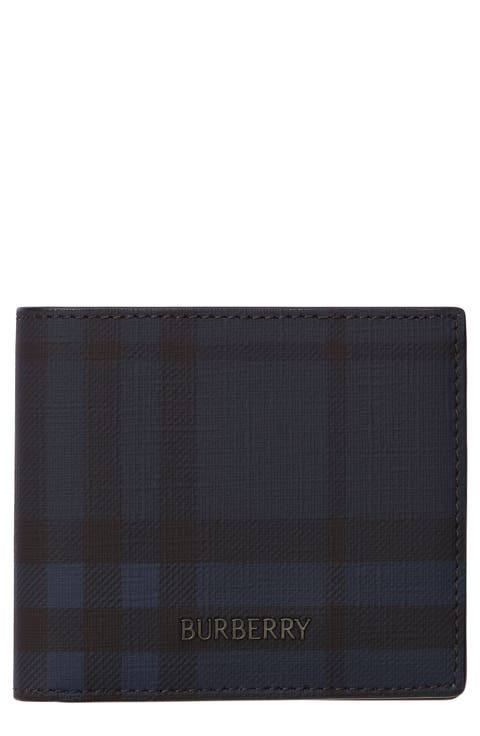 Check Coated Canvas Bifold Wallet