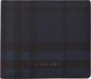 Burberry Check Coated Canvas Bifold Wallet