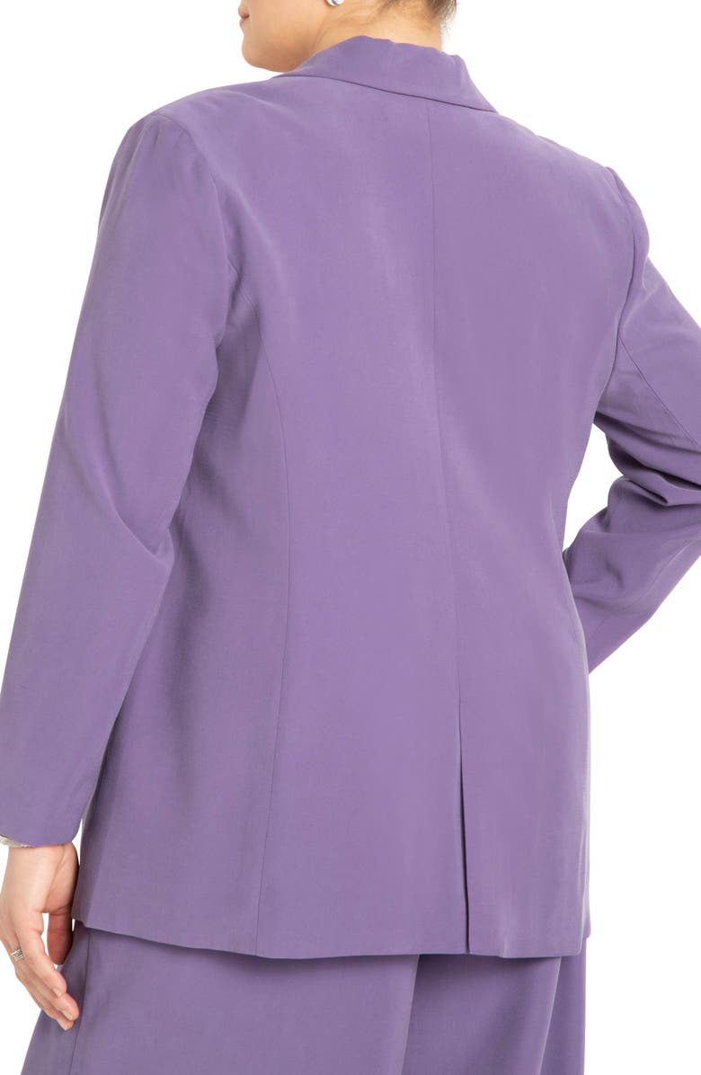 ELOQUII Sleek Notch Lapel Blazer, Alternate, color, Mystical