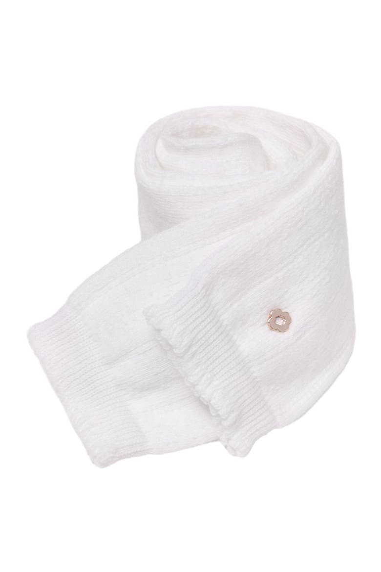 Knee-high pointelle socks, Alternate, color, White