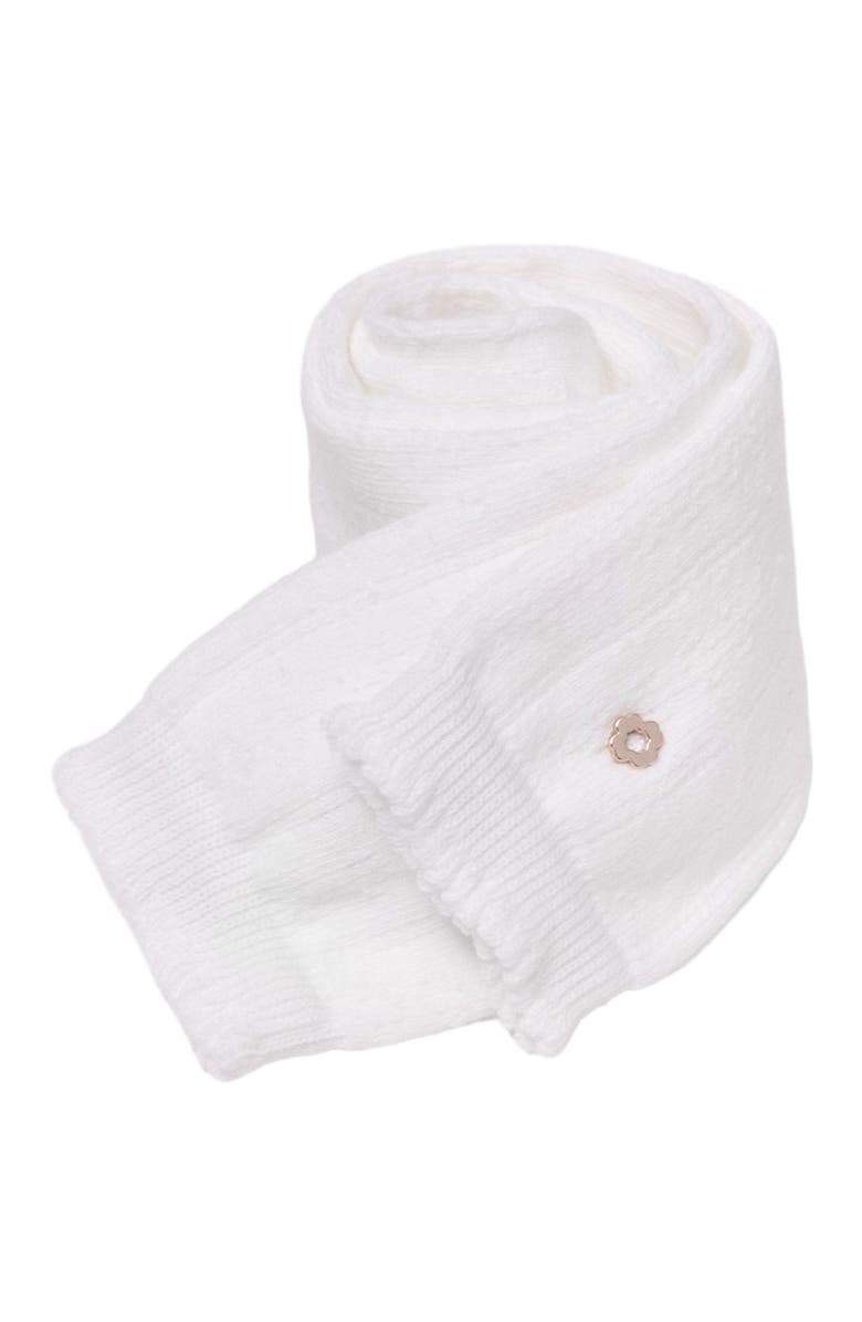 maje Knee-high pointelle socks, Alternate, color, White