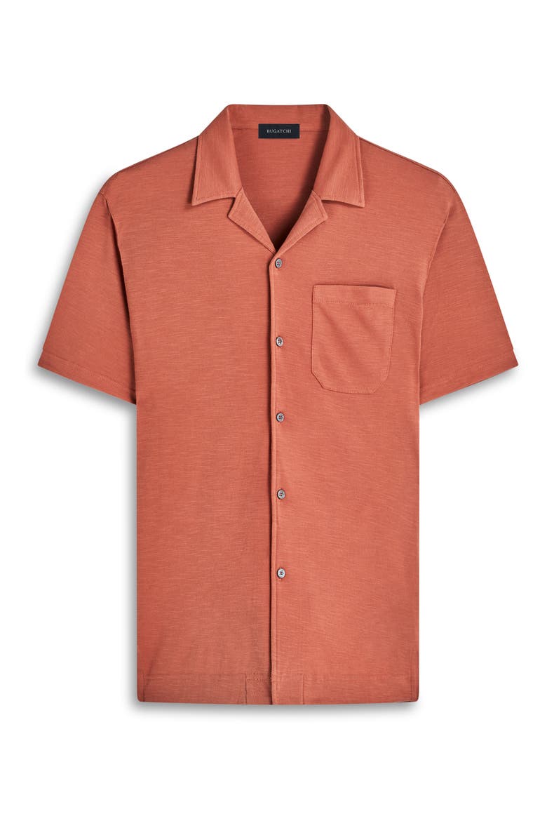 Knit Camp Shirt, Alternate, color, SIENNA