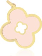 The Lovery Fine Jewelry Pink Pearl Clover Cut Out Charm