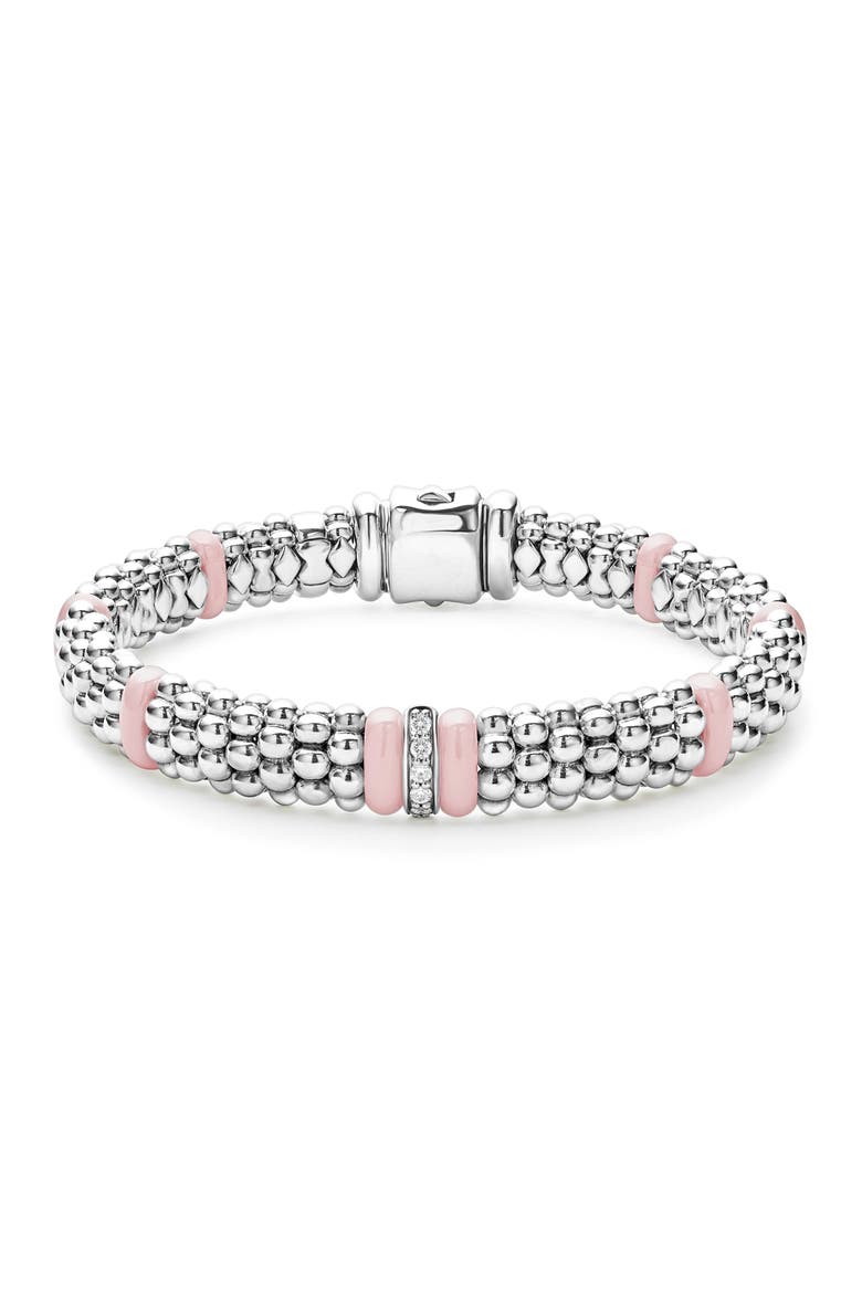 Pink Caviar Diamond Ceramic Station Bracelet (Nordstrom Exclusive) video