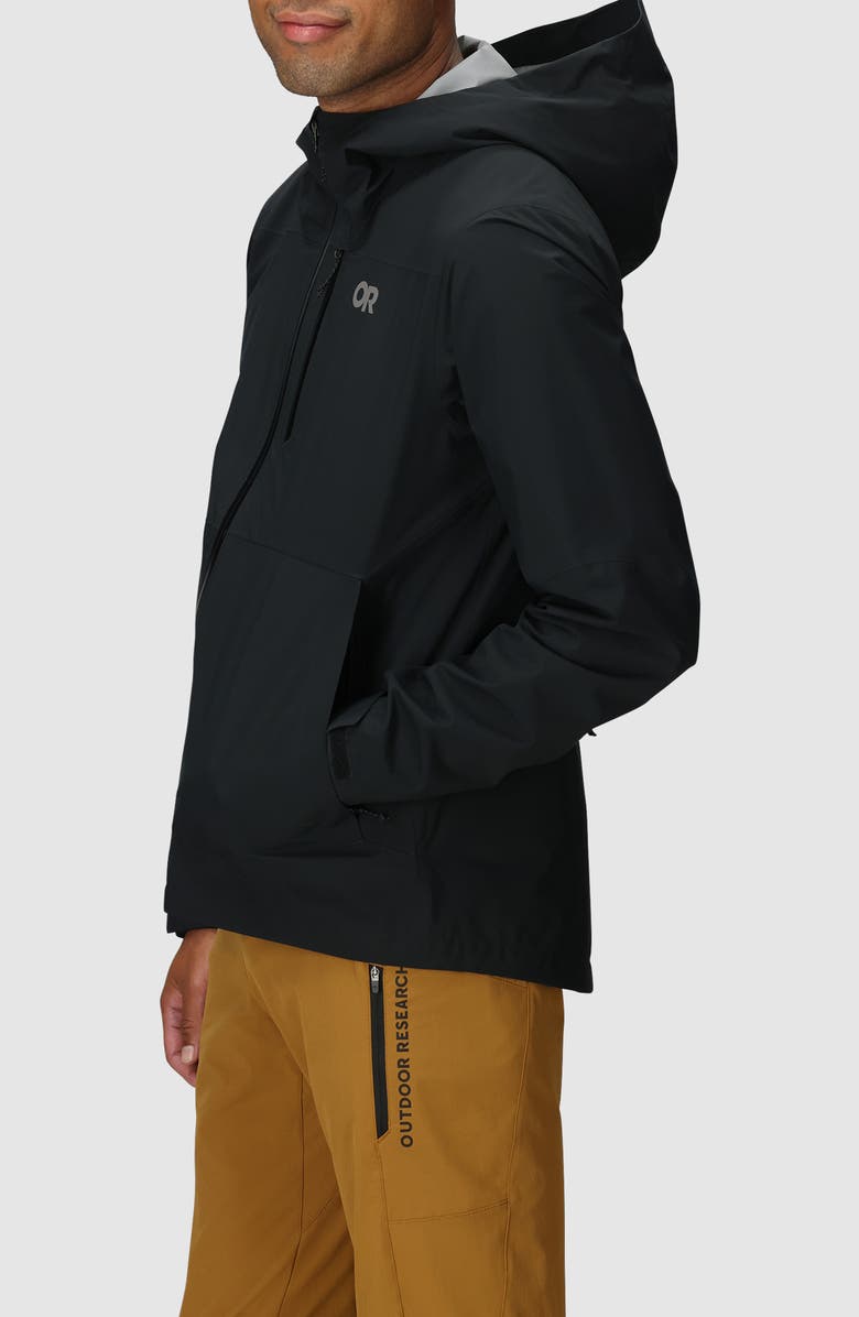 Outdoor Research Freewheel Stretch Rain Jacket, Alternate, color, Black