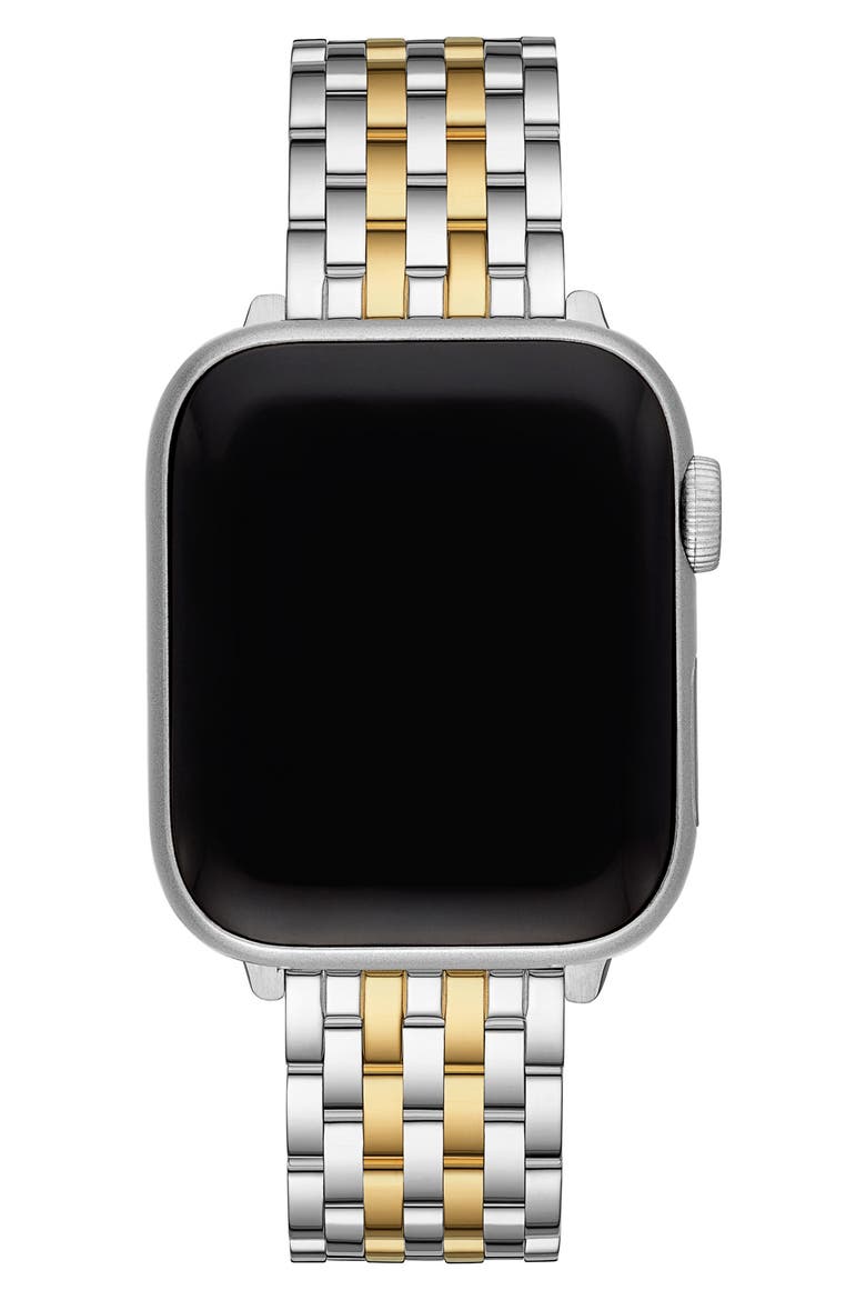 20mm Apple Watch® Bracelet Watchband, Alternate, color, SILVER/GOLD
