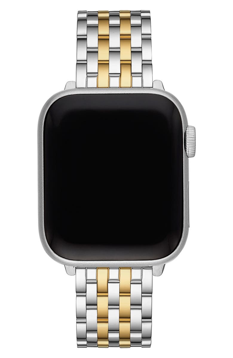 MICHELE 20mm Apple Watch<sup>®</sup> Bracelet Watchband, Alternate, color, Silver/Gold