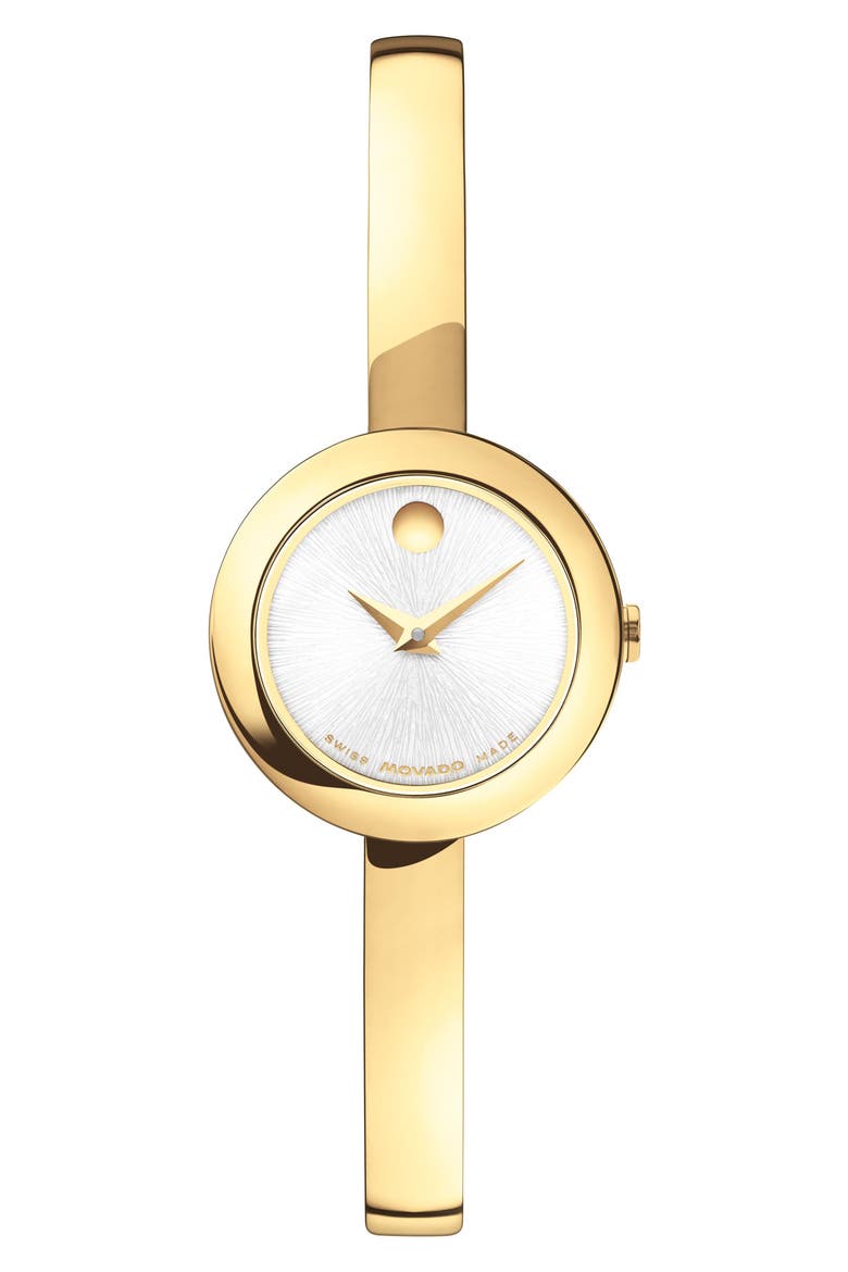 Museum Round Bangle Watch, 21.50mm X 7.45mm, Main, color, GOLD