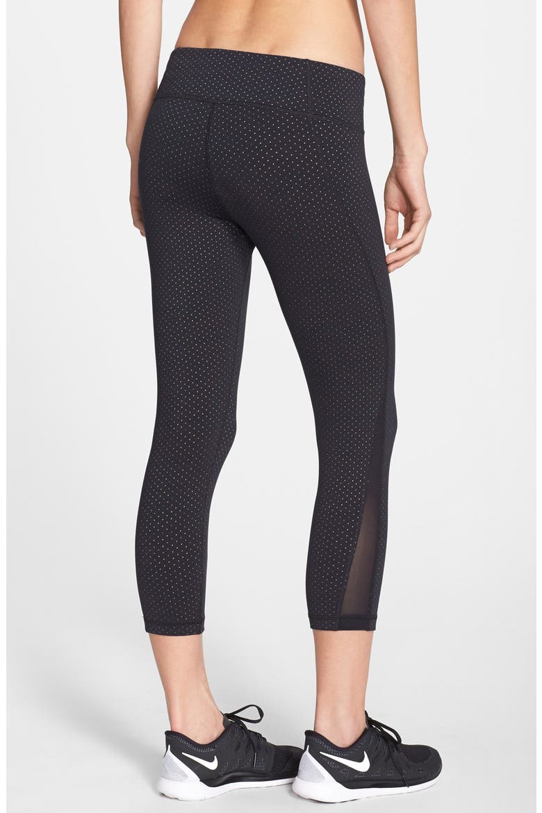 Live In Streamline Reversible Capris, Alternate, color, BLACK MULTI CONFETTI