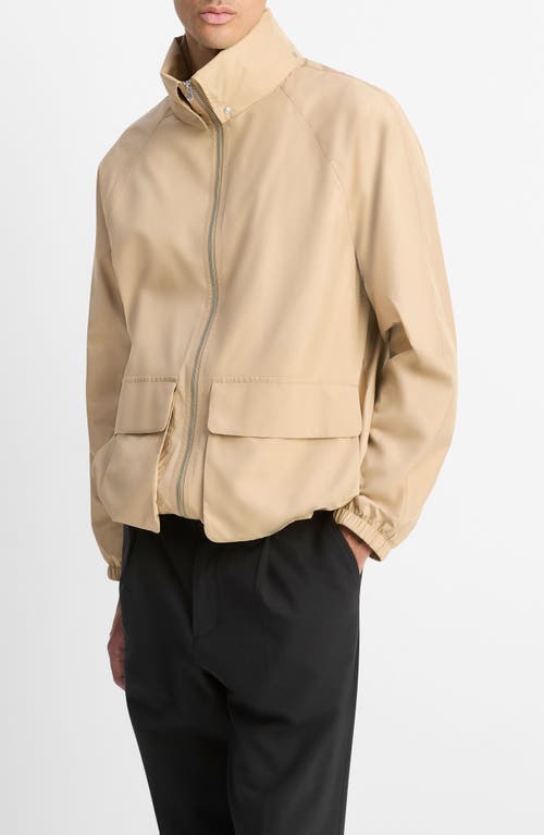 Vince Hooded Windbreaker Jacket In Neutral