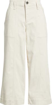 Wit & Wisdom Skyrise Crop Wide Leg Utility Pants