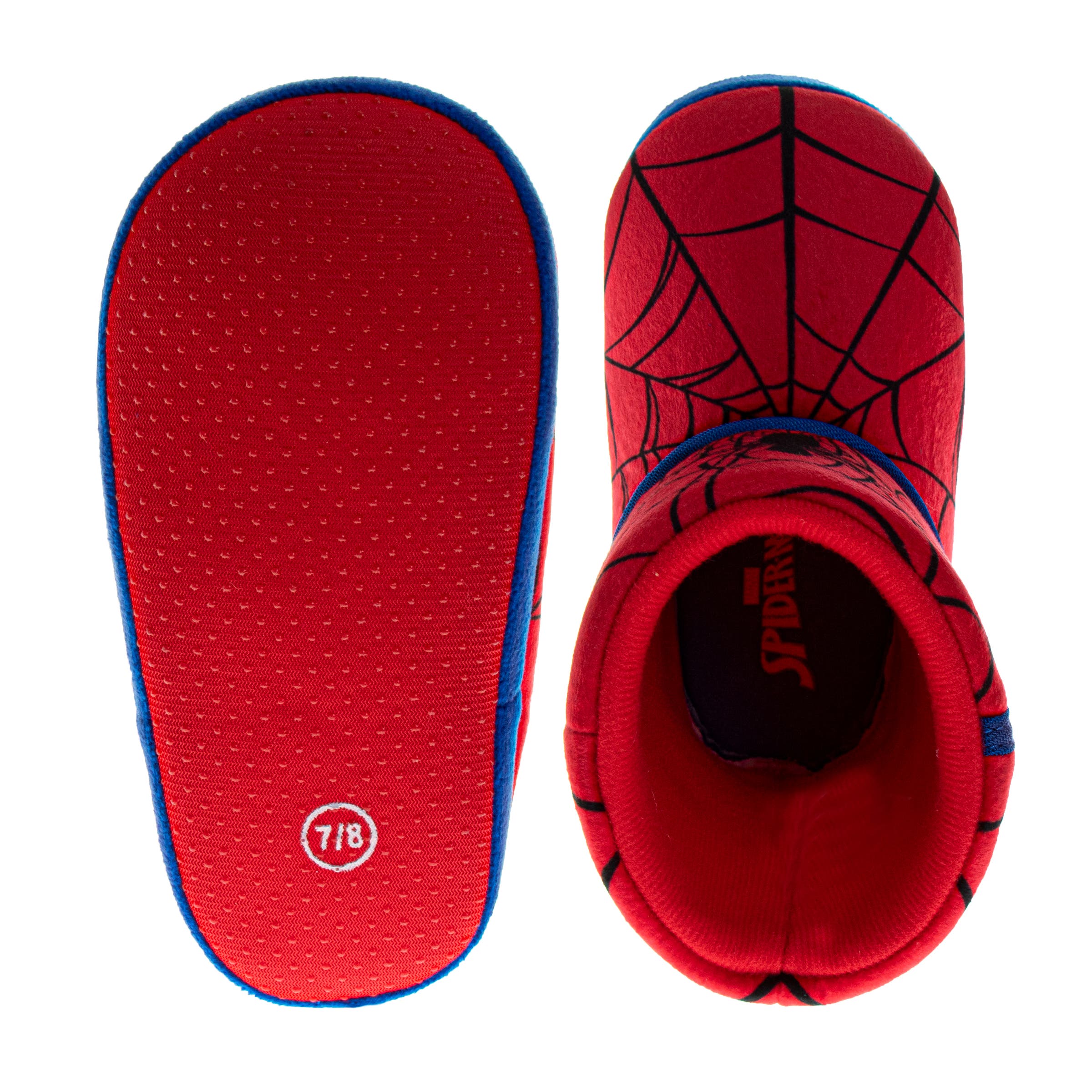 Spider-Man Spiderman Slipper, Alternate, color, Red/Blue