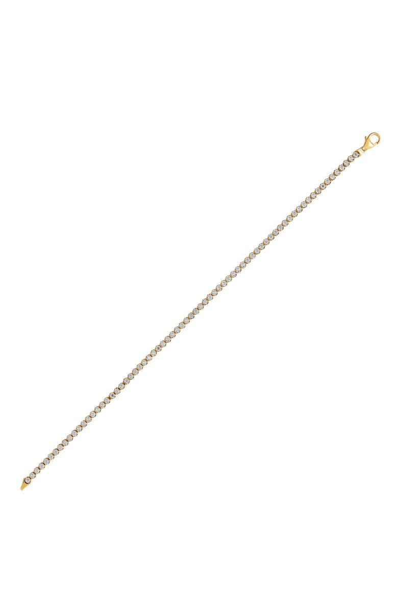Frankie & Zoe 10K Gold Illusion Tennis Bracelet, Alternate, color, Gold