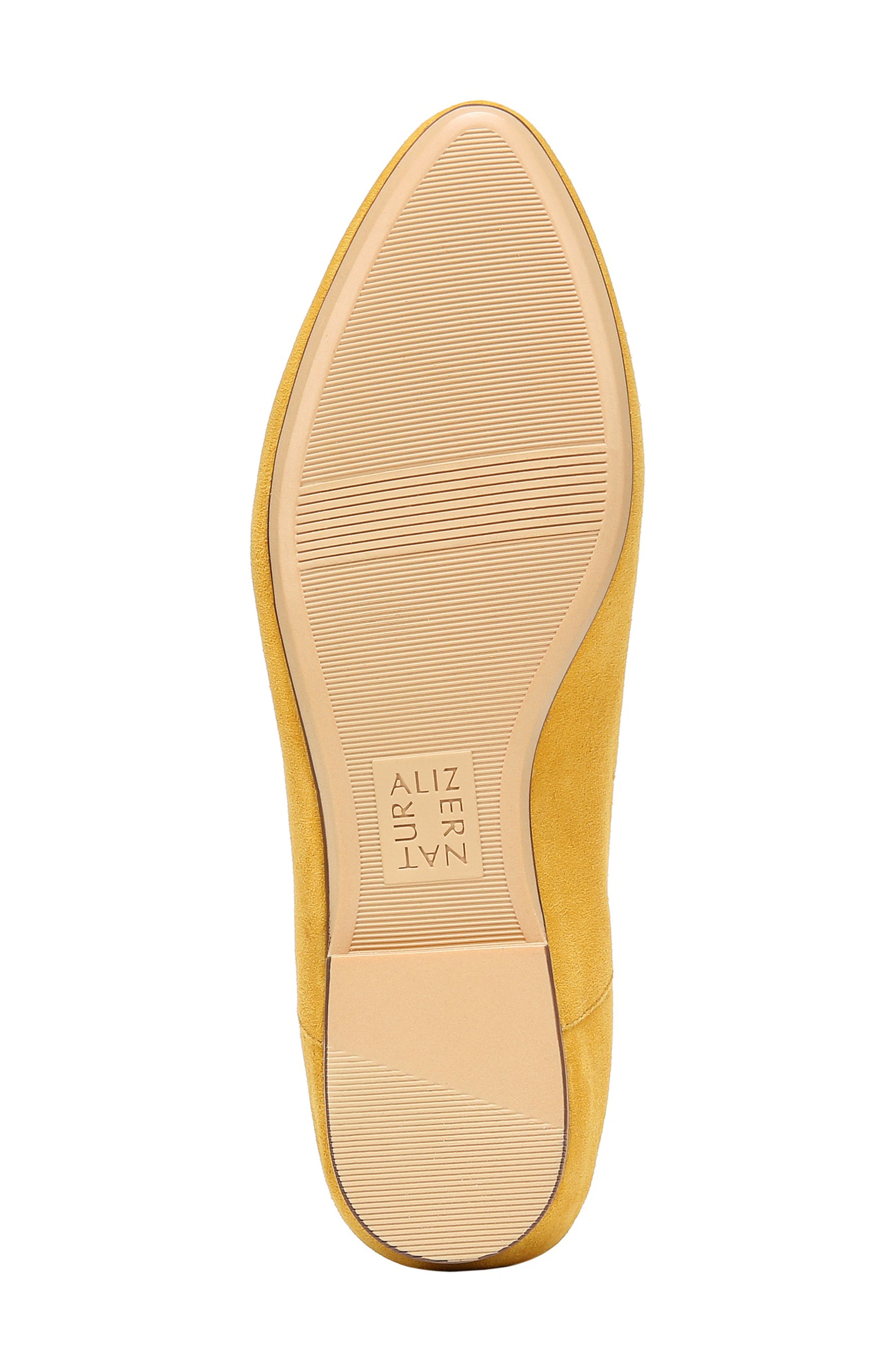 Lorna Collapsible Heel Loafer, Alternate, color, SUNSET YELLOW SUEDE