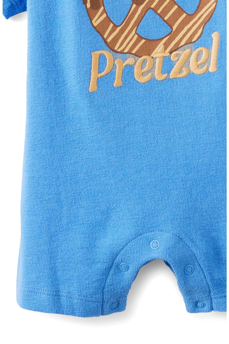 Tyla Knit Playsuit, Alternate, color, Blue Bonnet Little Pretzel