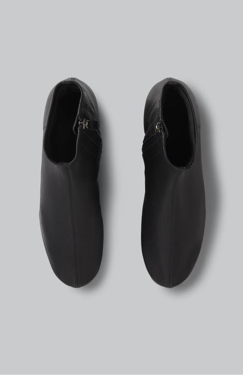 Co Round Toe Sock Bootie In Black