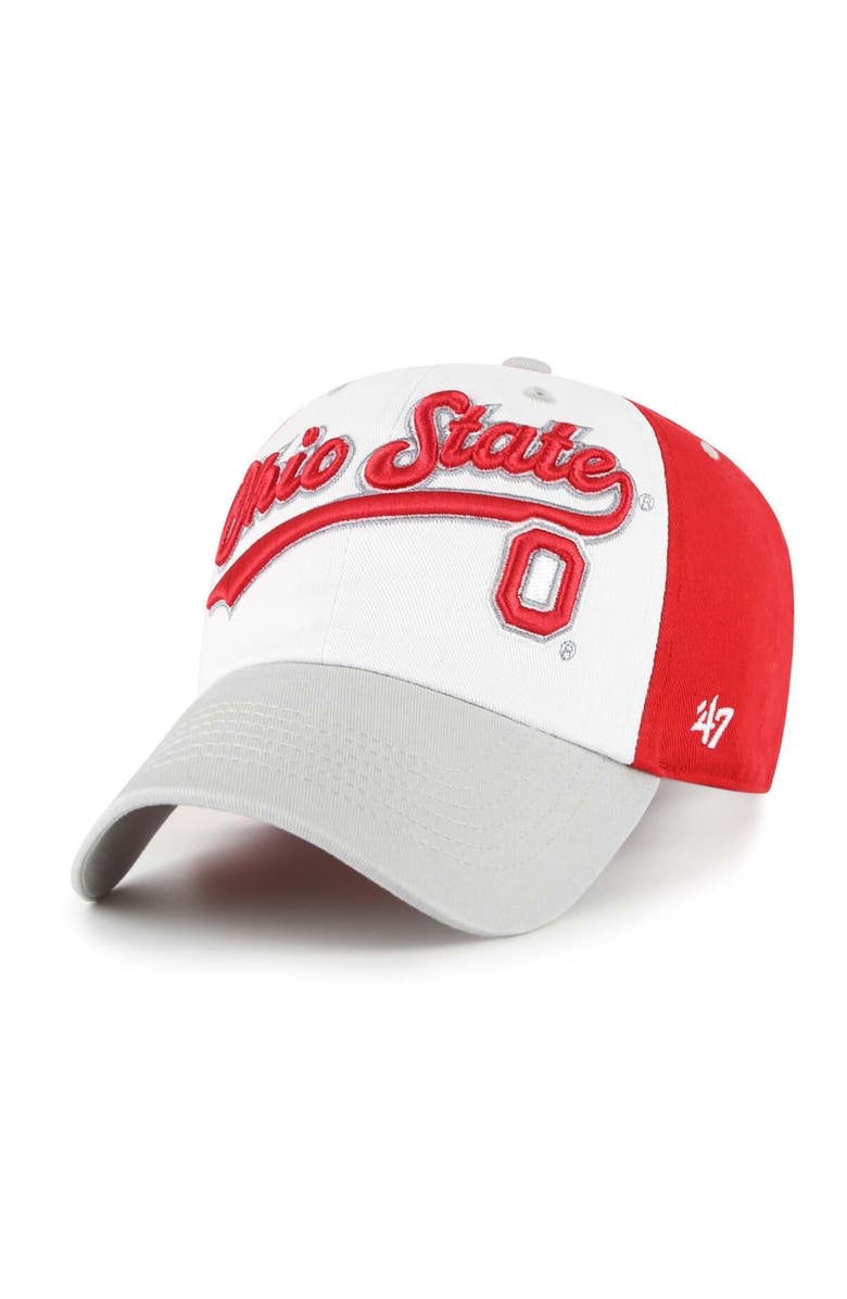 '47 Youth '47 White Ohio State Buckeyes Scooter Clean Up Adjustable Hat, Main, color, White