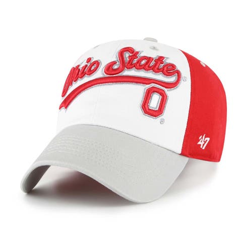 Youth '47  White Ohio State Buckeyes Scooter Clean Up Adjustable Hat