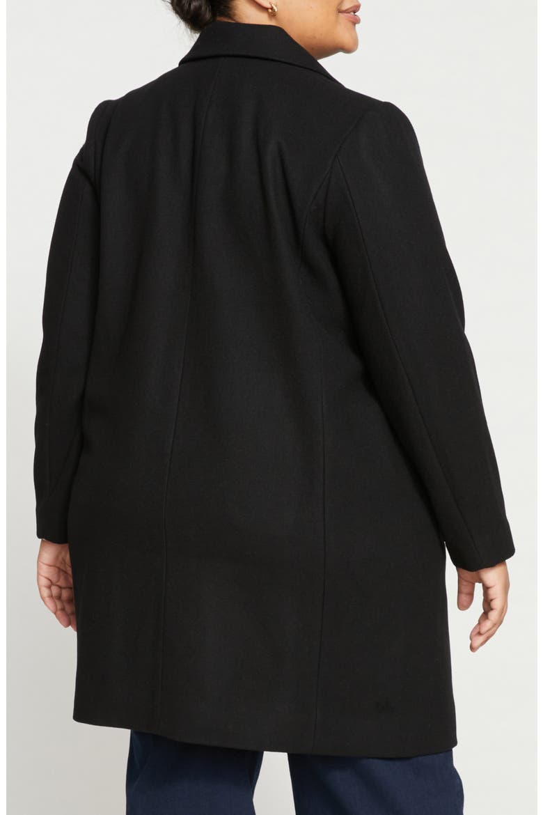 Harlow Classic Wool Blend Coat, Alternate, color, BLACK