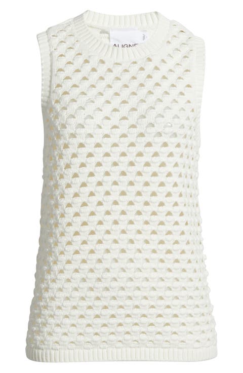 Jeanie Open Stitch Sweater Tank