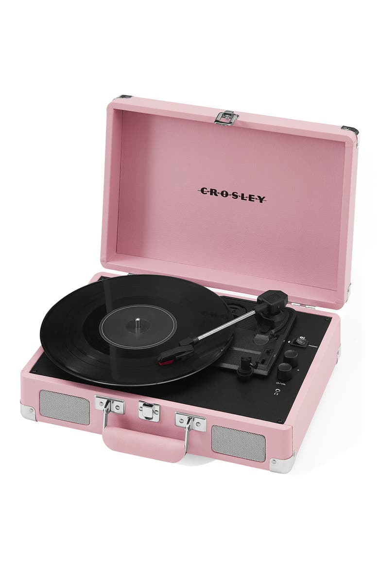 Cruiser Plus Record Player, Main, color, BLUSH