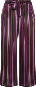 City Chic Willow Stripe Wide Leg Pants